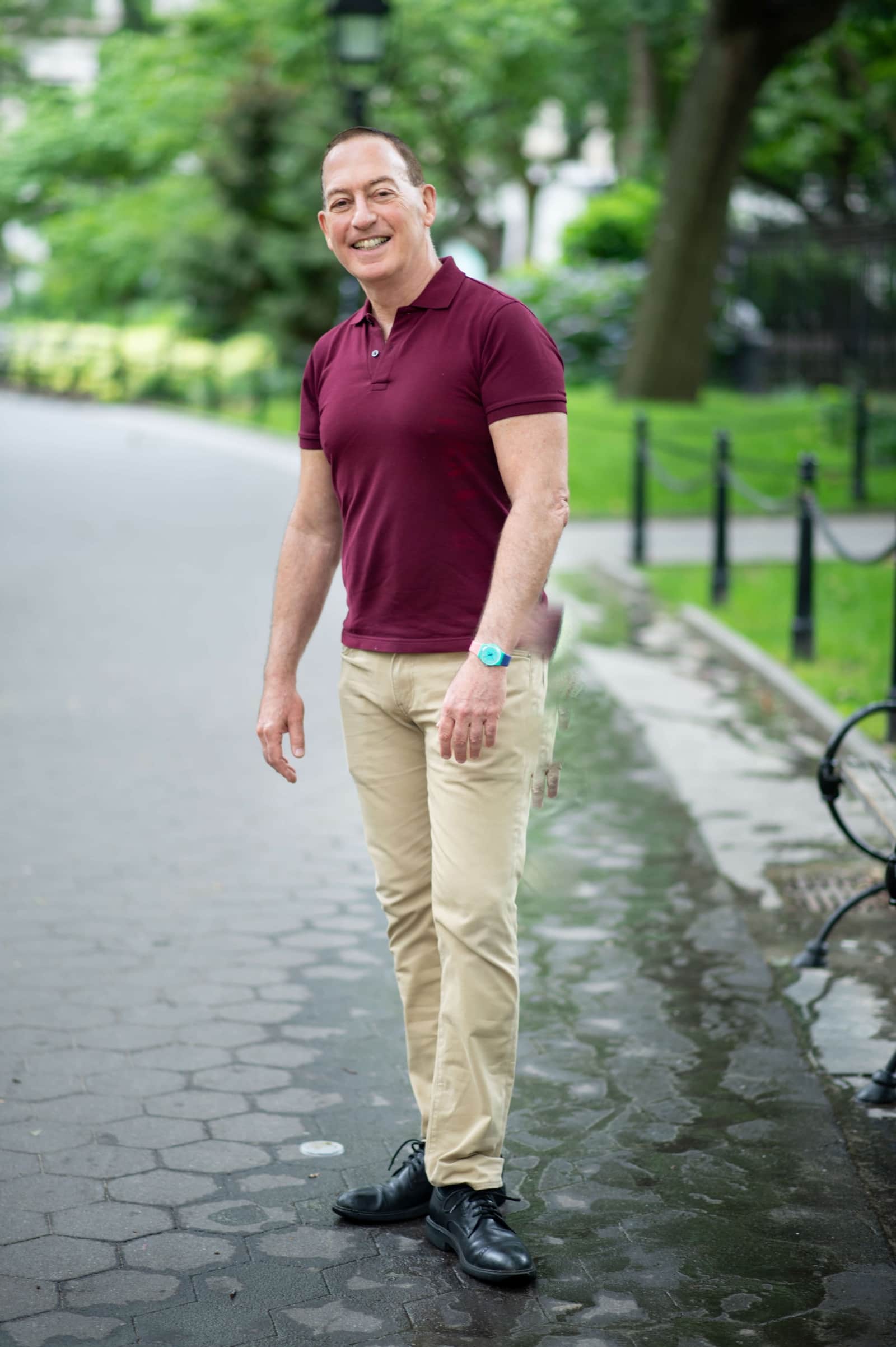 Jim Arnoff standing outdoors